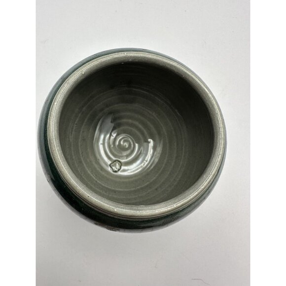 Vintage Mexican Tonala Pottery Round Lidded Trinket Dish Floral Hand Painted - Picture 5 of 9